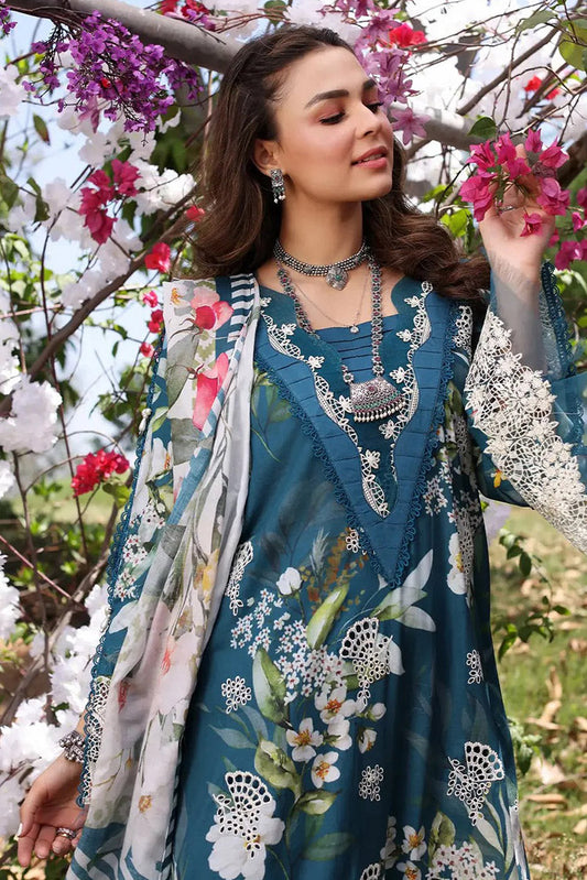 Picture of Elaf - ECK-02B SERENITA Print Chikankari Collection Vol 2 - Available at Raja Sahib