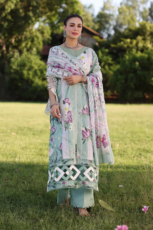 Picture of Elaf - ECK-05B CELESTIAL Print Chikankari Collection Vol 2 - Available at Raja Sahib