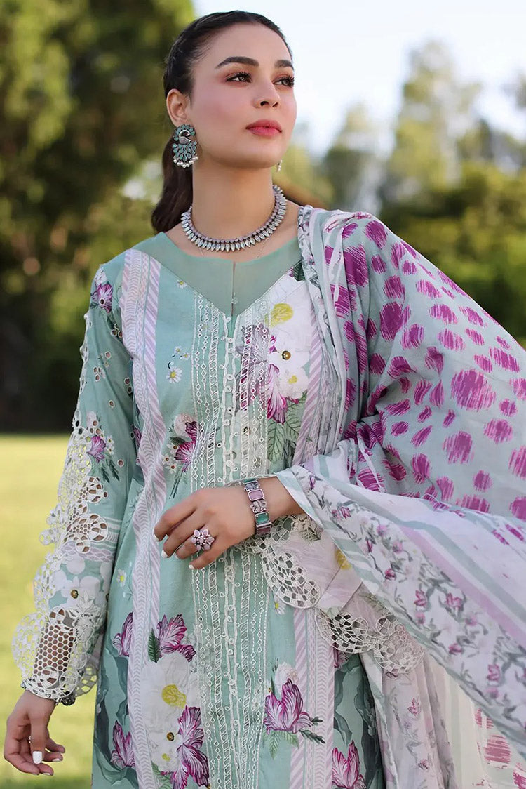 Picture of Elaf - ECK-05B CELESTIAL Print Chikankari Collection Vol 2 - Available at Raja Sahib