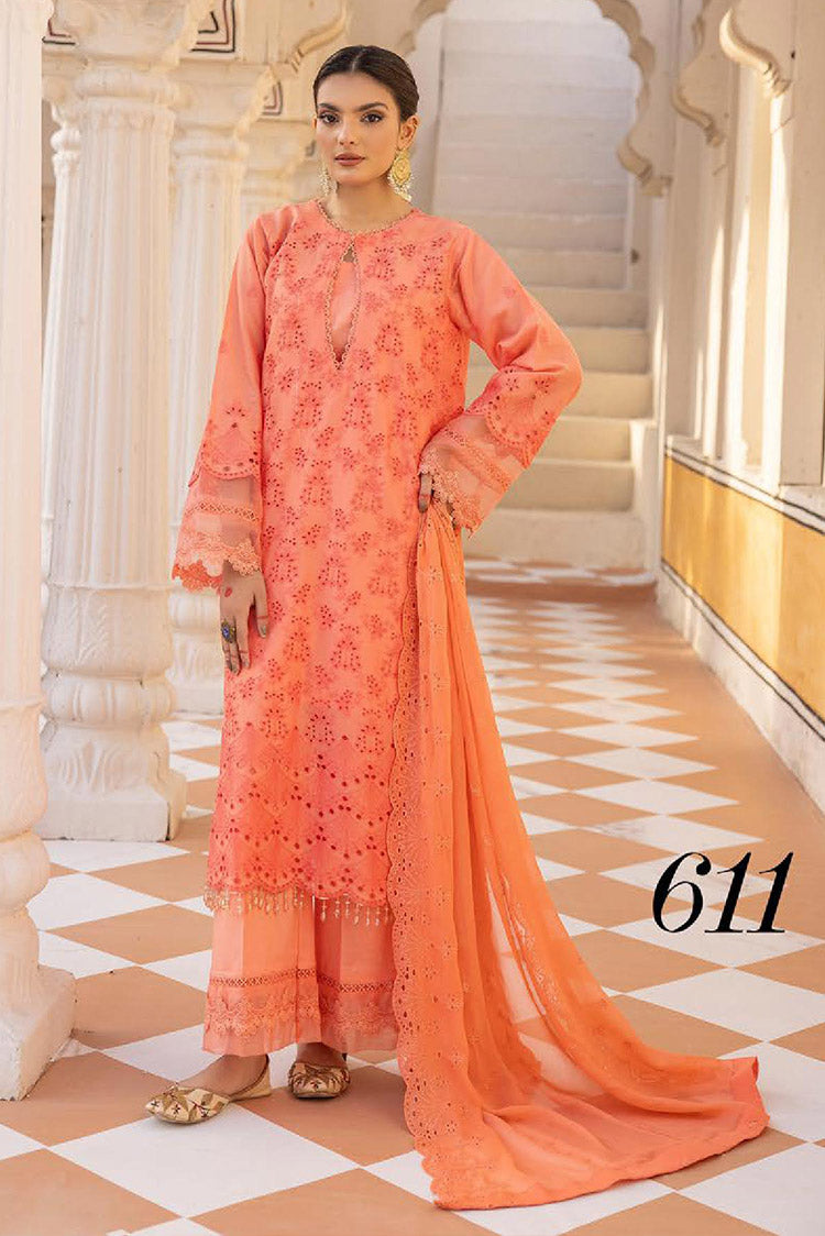 Picture of Shaista - Design 611 Luxury Chikankari Embroidered Collection - Available at Raja Sahib