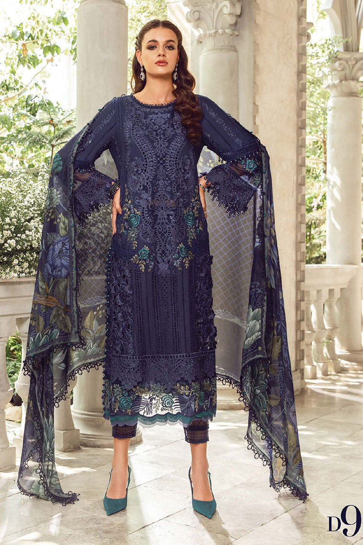 Picture of Maria B - Design 09 Luxury Lawn Eid 2 Edition - Available at Raja Sahib