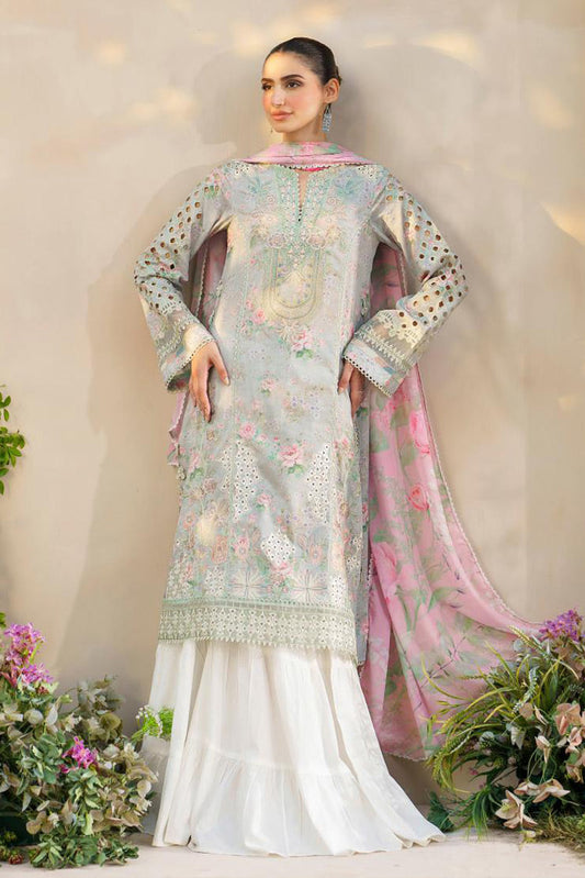 Picture of Iznik - SFL 07 Gleam Festive Lawn Collection - Available at Raja Sahib