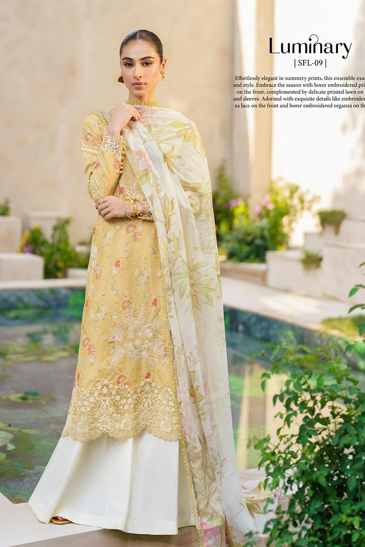 Picture of Iznik - SFL 09 Luminary Festive Lawn Collection - Available at Raja Sahib