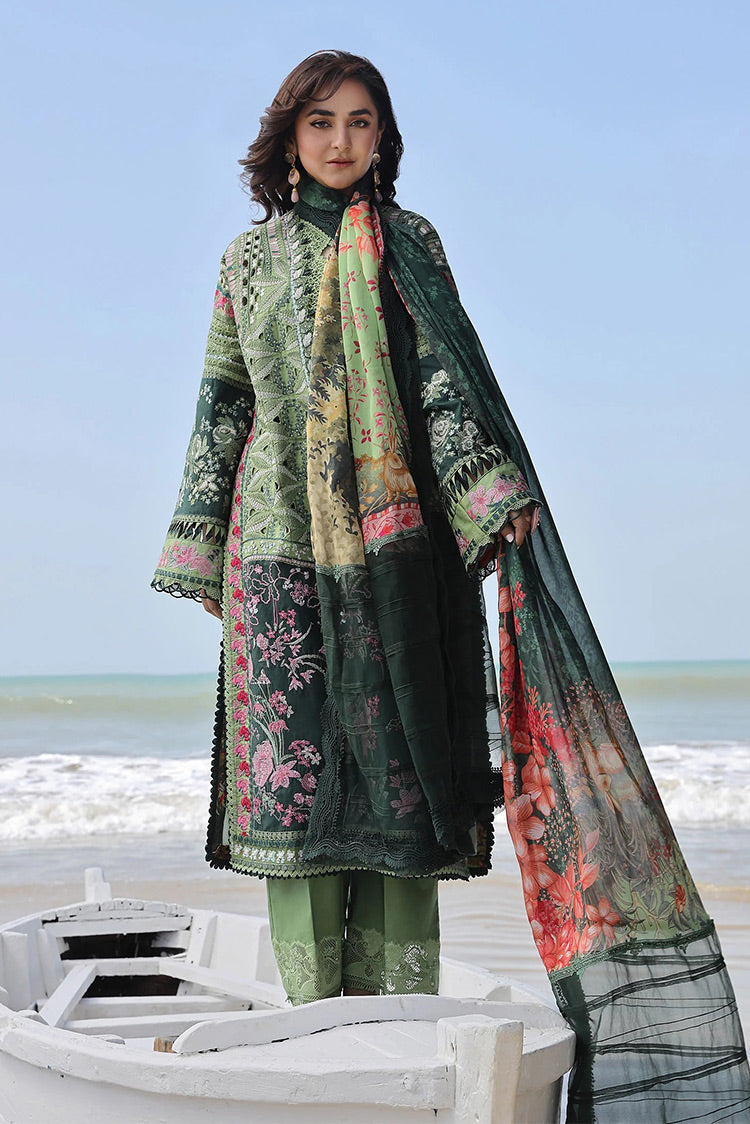 Picture of Maryam Hussain - L24-01 GARDENIA Meer Luxury Lawn Collection - Available at Raja Sahib