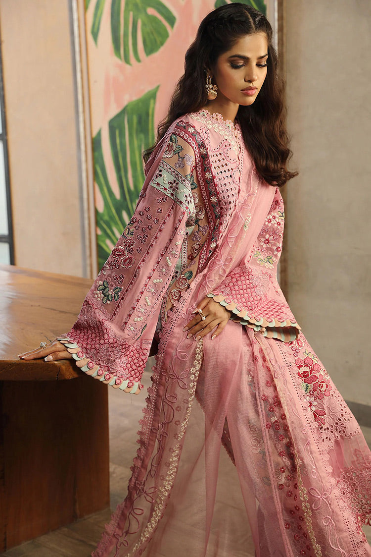 Picture of Maryam Hussain - L24-10 CORAL Meer Luxury Lawn Collection - Available at Raja Sahib