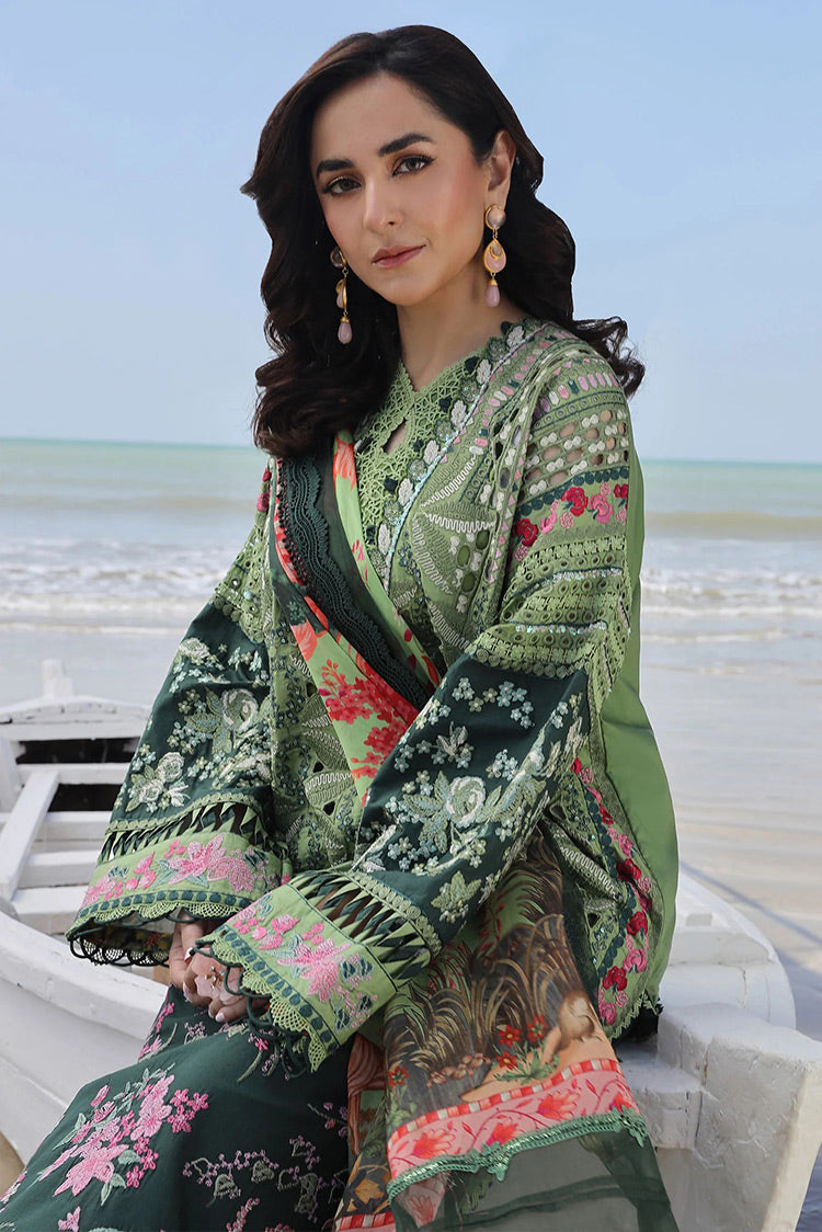 Picture of Maryam Hussain - L24-01 GARDENIA Meer Luxury Lawn Collection - Available at Raja Sahib