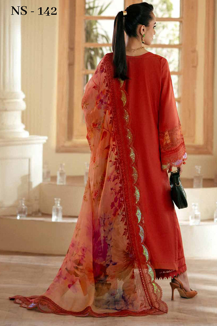 Picture of Nureh - NS 142 Maya Festive Embroidered Lawn Collection - Available at Raja Sahib