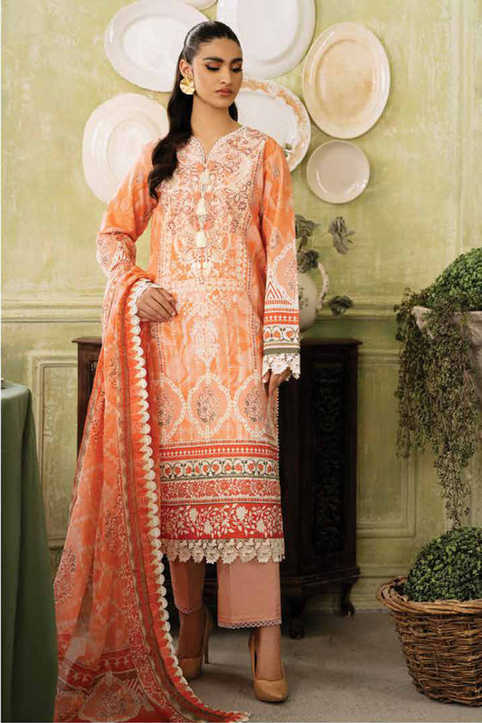 Picture of Roheenaz - RNP 07A Cascade Flora Printed Lawn Collection - Available at Raja Sahib