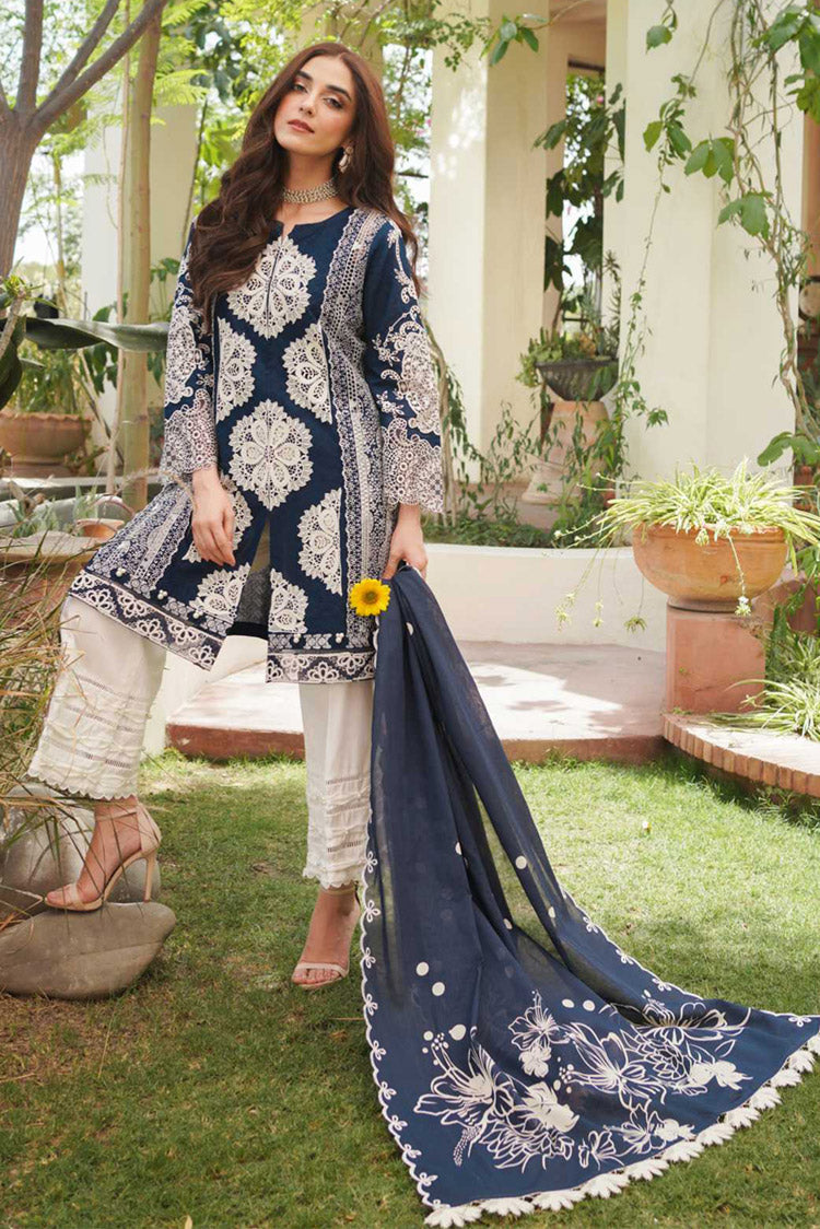 Picture of Manara - ML 01 Sapphire Luxury Lawn Collection - Available at Raja Sahib