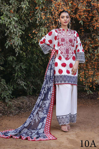 10A Freya Tahra Embroidered Lawn Collection