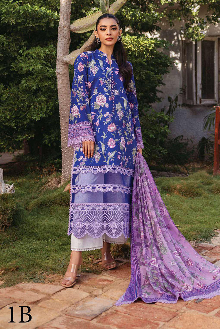 Picture of Zainab Chottani - 1B Ryma Tahra Embroidered Lawn Collection - Available at Raja Sahib