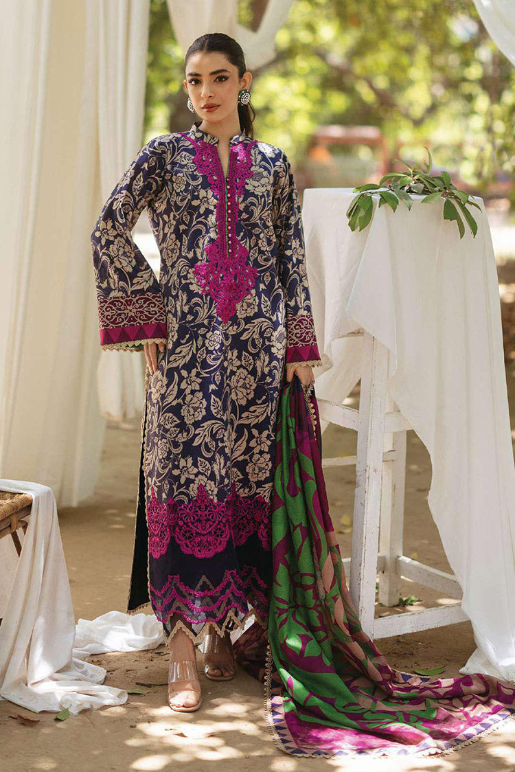 Picture of Zainab Chottani - 7B Tamara Tahra Embroidered Lawn Collection - Available at Raja Sahib