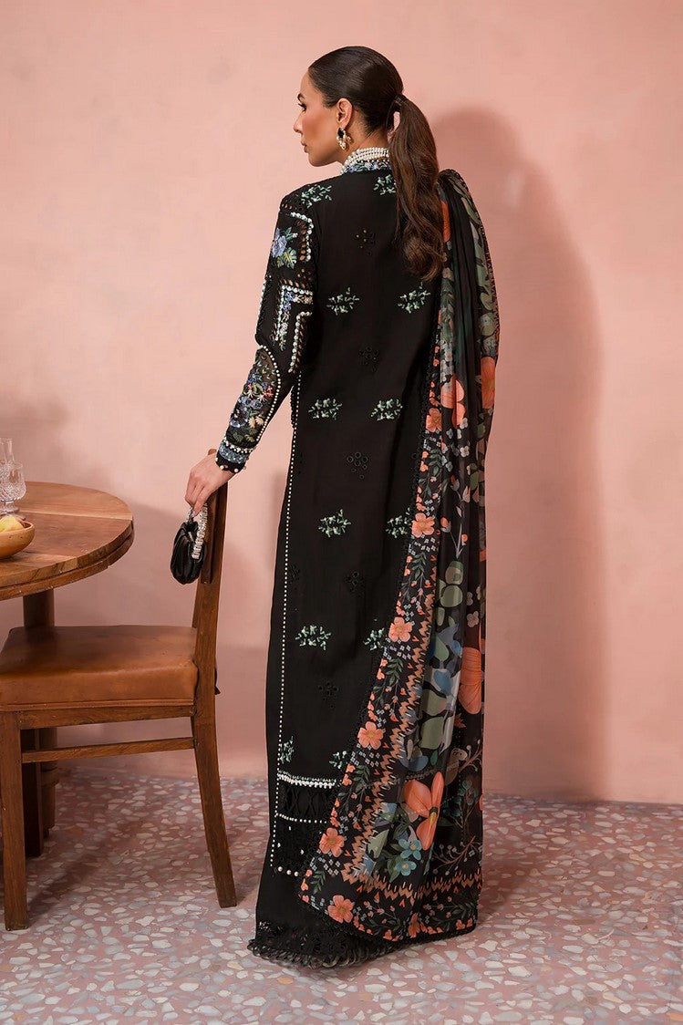 Picture of Afrozeh - Midnight Muse AEF-24-V1-03 The Painted Garden Eid Festive Lawn Collection - Available at Raja Sahib