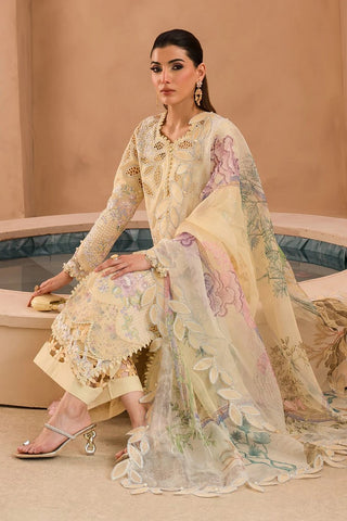 Sweet Saffron AEF-24-V1-08 The Painted Garden Eid Festive Lawn Collection