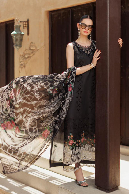 Picture of Noor by Saadia Asad - Design 06 Noor Eid Handwork Laserkari Lawn Collection - Available at Raja Sahib