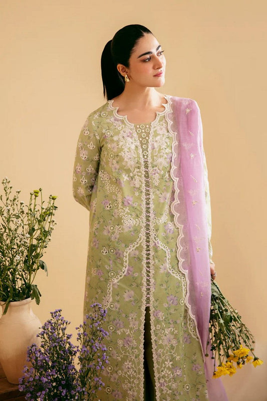 Picture of Qalamkar - SQ 10 VEHJA Qlinekari Summer Lawn Collection - Available at Raja Sahib