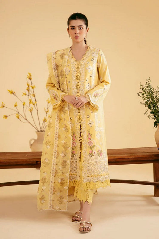 Picture of Qalamkar - SQ 12 ZHAIN Qlinekari Summer Lawn Collection - Available at Raja Sahib