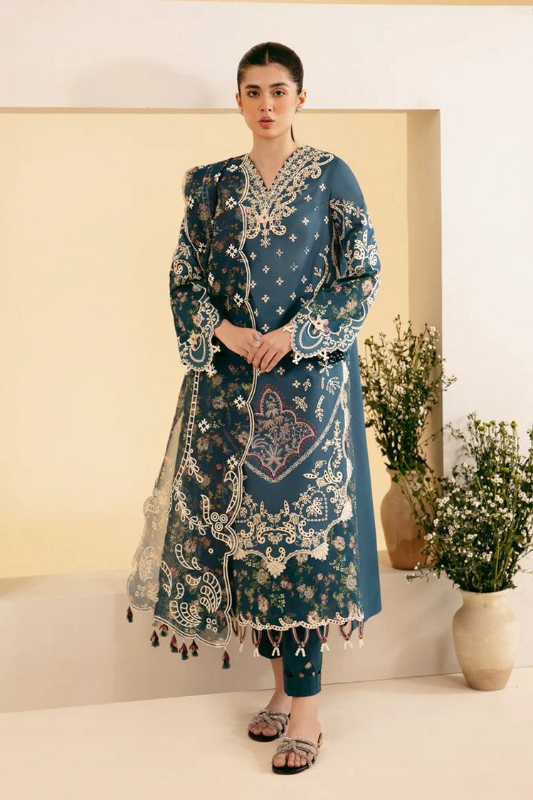 Picture of Qalamkar - SQ 05 ELA Qlinekari Summer Lawn Collection - Available at Raja Sahib