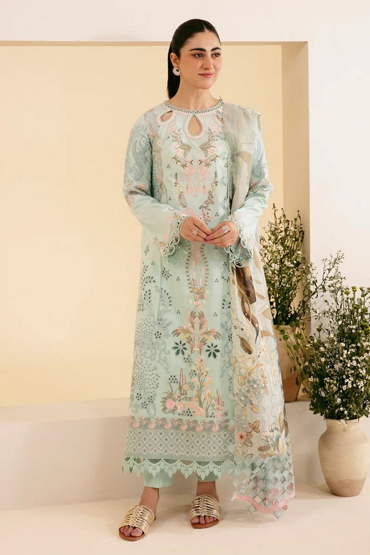 Picture of Qalamkar - SQ 06 AFROZEH Qlinekari Summer Lawn Collection - Available at Raja Sahib