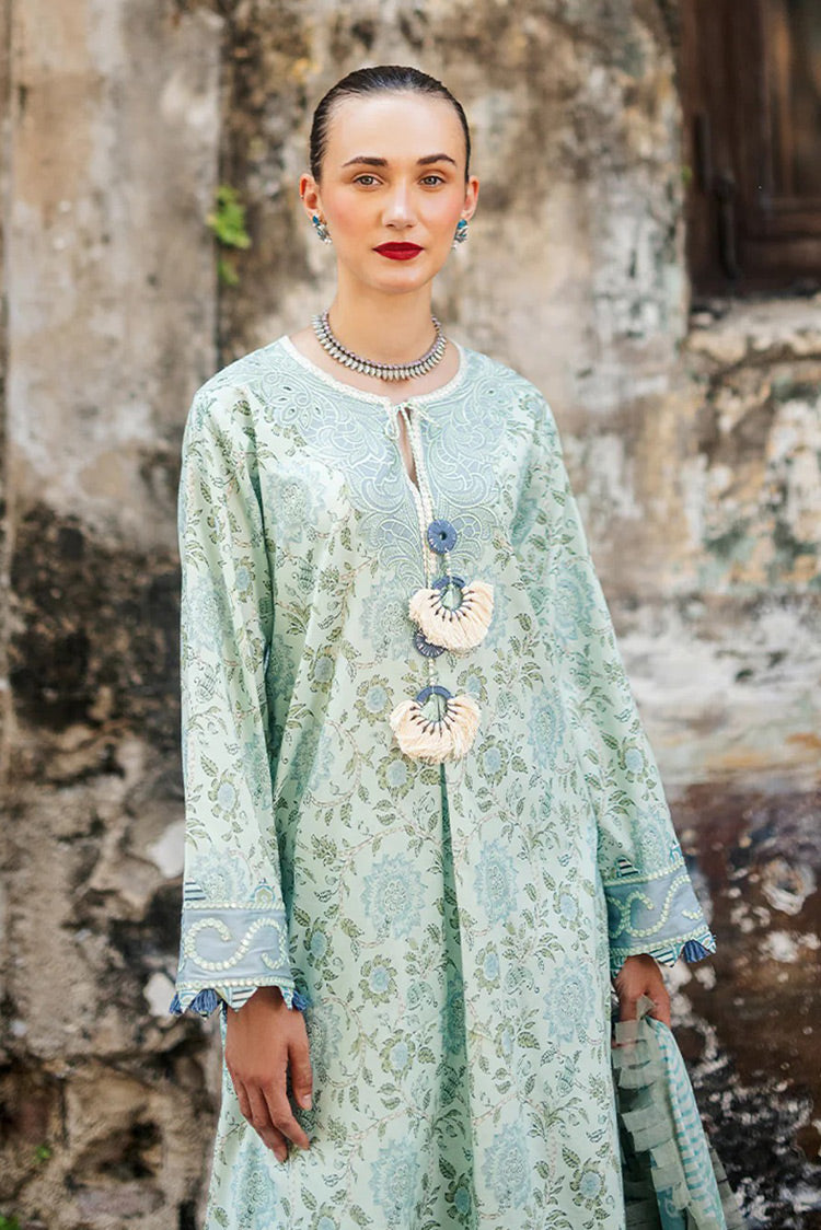 Picture of Roheenaz - RNB-02A Jasmin Taneez Block Printed Lawn Collection - Available at Raja Sahib