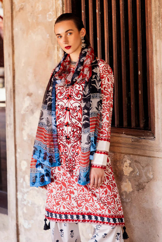 Picture of Roheenaz - RNB-04A Kimia Taneez Block Printed Lawn Collection - Available at Raja Sahib