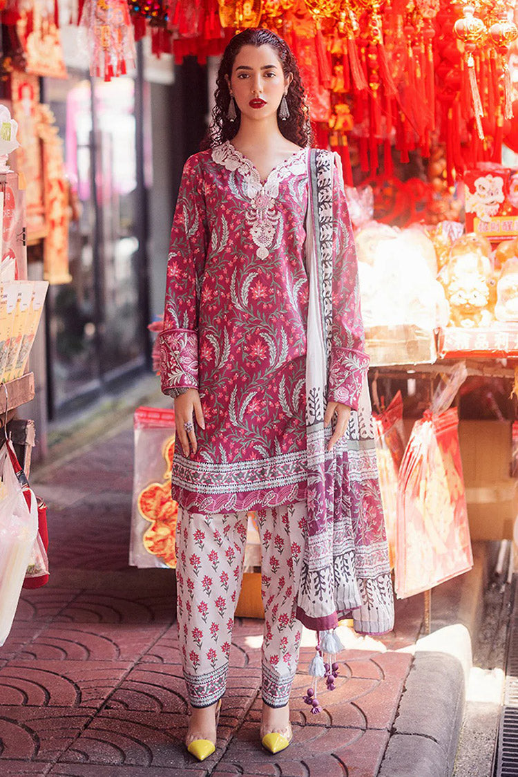 Picture of Roheenaz - RNB-08B Leyli Taneez Block Printed Lawn Collection - Available at Raja Sahib