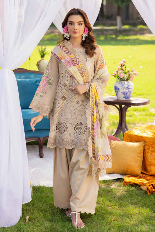 Picture of Muscari - MCC 411 Embroidered Chikankari Lawn Collection - Available at Raja Sahib