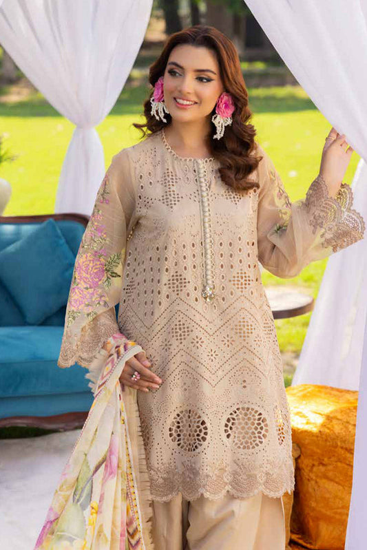 Picture of Muscari - MCC 411 Embroidered Chikankari Lawn Collection - Available at Raja Sahib