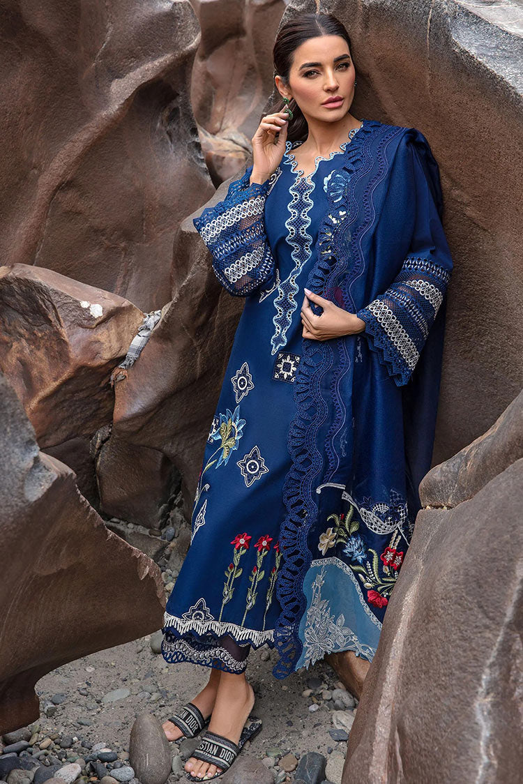 Picture of Crimson - 4A Midnight Blue Eid Lawn Collection - Available at Raja Sahib