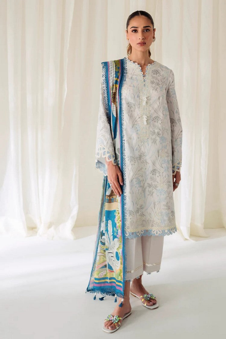 Picture of Qalamkar - AR 05 FLORINE Q Prints Collection - Available at Raja Sahib