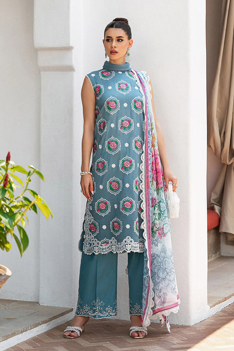 Picture of Saira Rizwan - SRLL2 24 09 AMAL Luxury Lawn Collection Vol 2 - Available at Raja Sahib