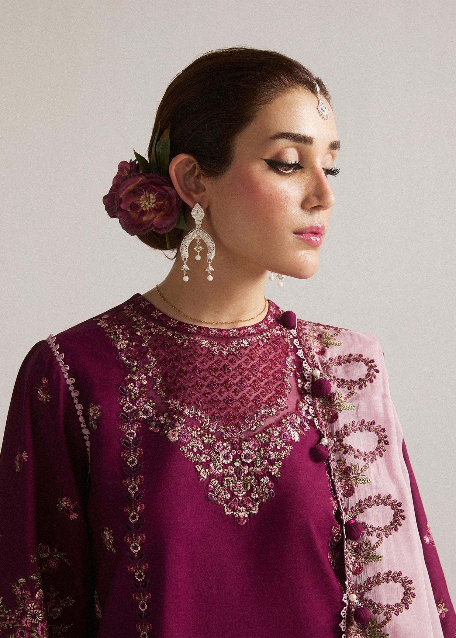 Picture of Hussain Rehar - 07 Sangria Spring Summer Lawn Eid Edit - Available at Raja Sahib