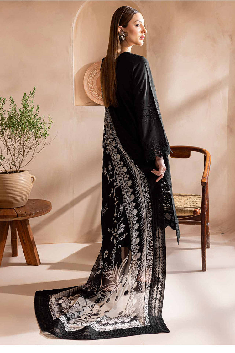 Picture of Nureh - NE-96 Koyal Monochrome Lawn Collection - Available at Raja Sahib