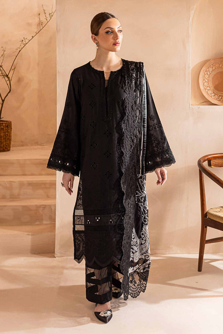 Picture of Nureh - NE-99 Koyal Monochrome Lawn Collection - Available at Raja Sahib