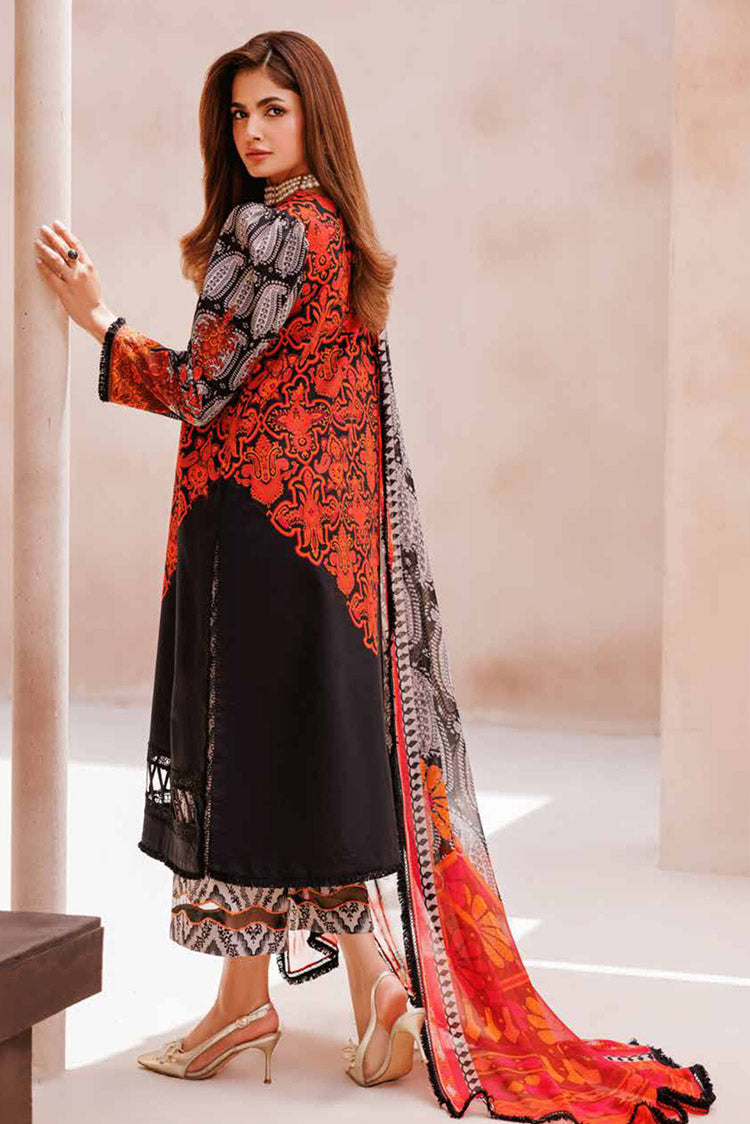 Picture of Charizma - CP4-60 C Prints Black Printed Lawn Edition Vol 7 - Available at Raja Sahib