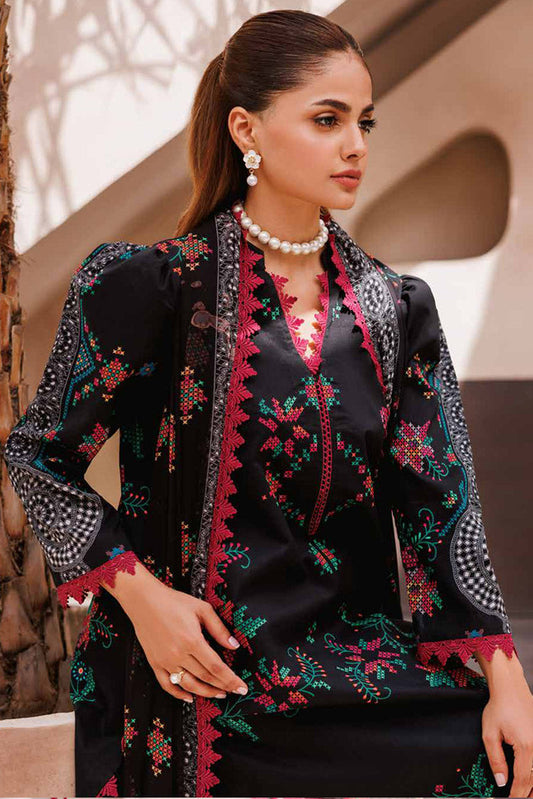 Picture of Charizma - CP4-65 C Prints Black Printed Lawn Edition Vol 7 - Available at Raja Sahib