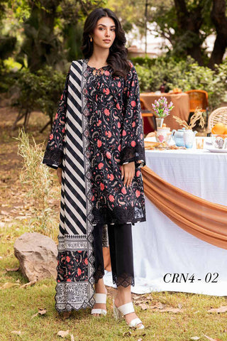 CRN4-02 Range Embroidered Lawn Collection Vol 1