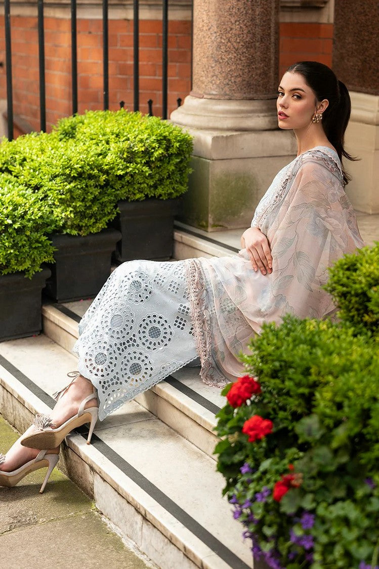 Picture of Mushq - HMC 11 Nightingale Noir Odyssey Hemline Luxury Lawn Collection Vol 2 - Available at Raja Sahib