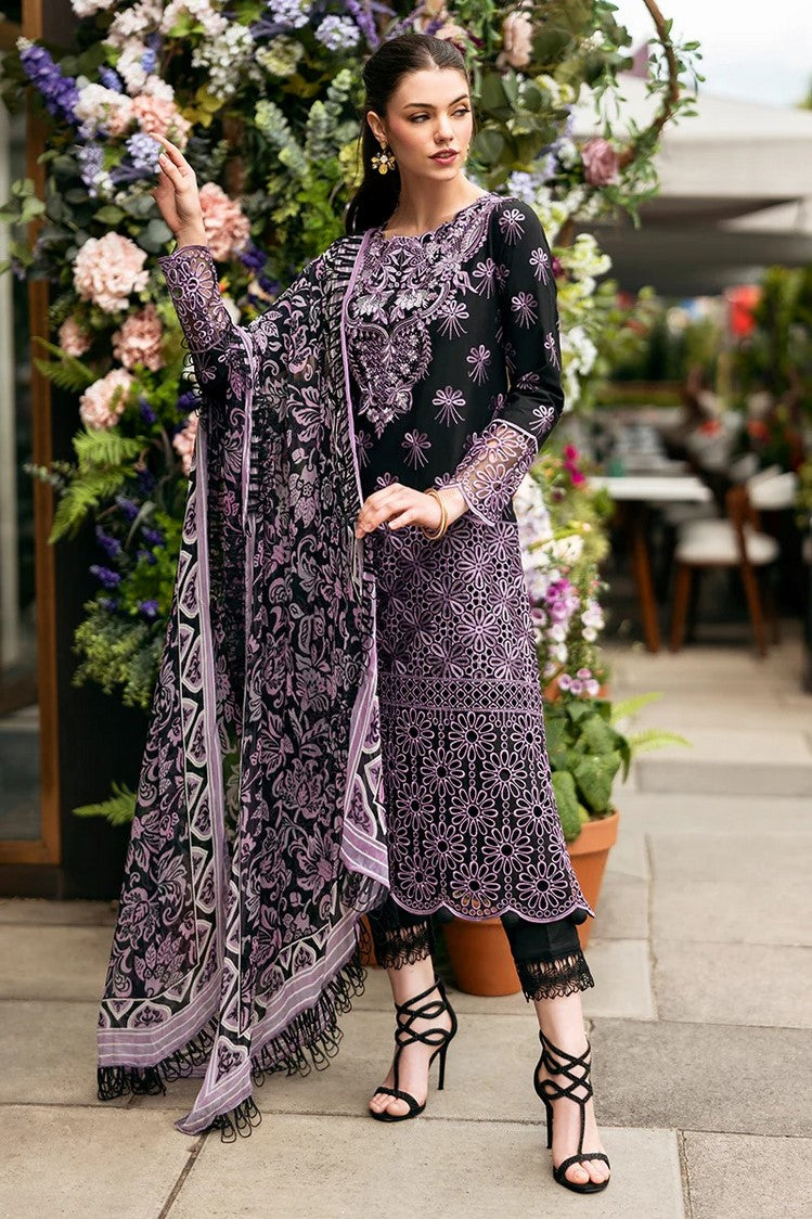 Picture of Mushq - HMC 05 Luxe Lace Odyssey Hemline Luxury Lawn Collection Vol 2 - Available at Raja Sahib