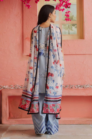 Picture of Zara Shahjahan - Coco Prints Collection - BLUEBERRY-D4 - Unstitched - Available at Raja Sahib