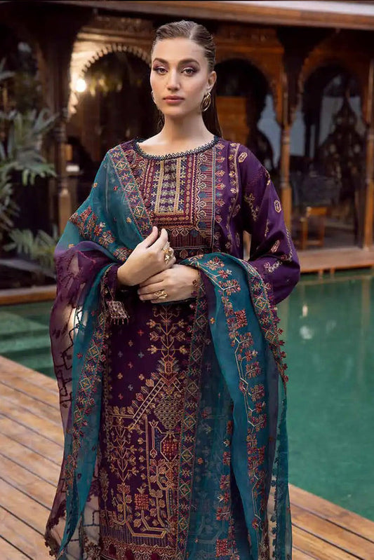 Picture of Muscari - Satin Embroidered Collection - MSEC 882 - Unstitched - Available at Raja Sahib