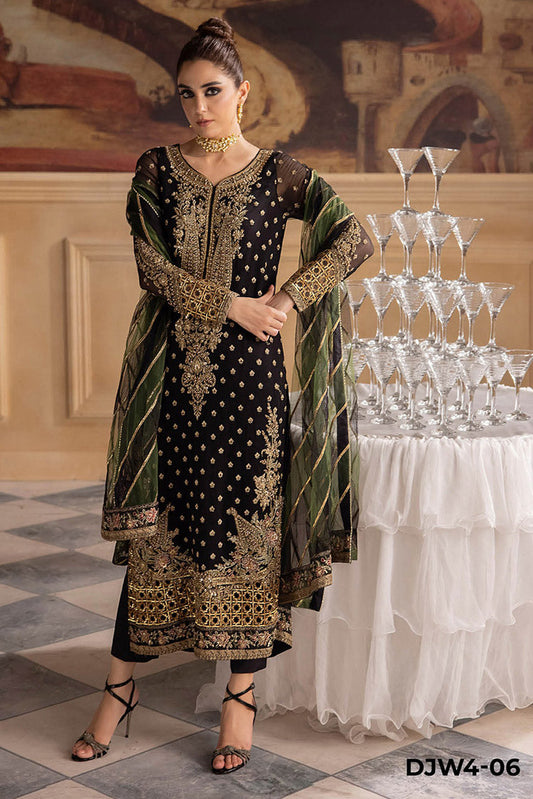 Picture of Charizma - Dastaan e Jashn Luxury Embroidered Chiffon Formals - DJW4-06 - Unstitched - Available at Raja Sahib