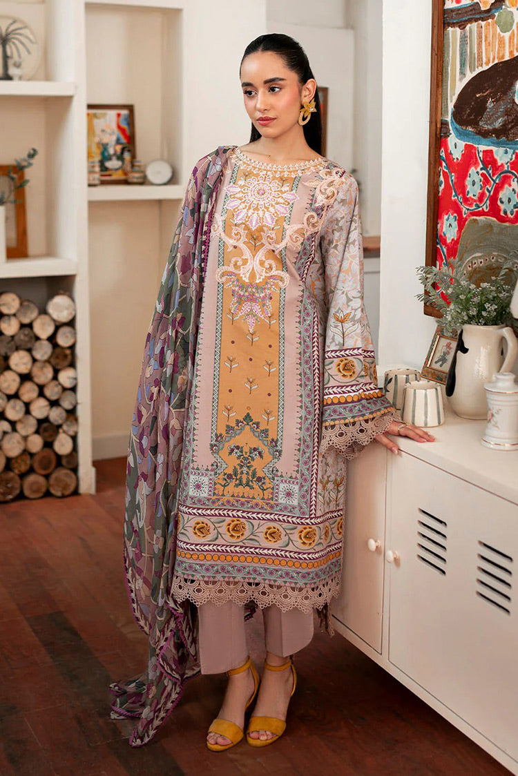 Picture of Roheenaz - Selene Fall Winter Collection - RNP 7A Honey - Unstitched - Available at Raja Sahib