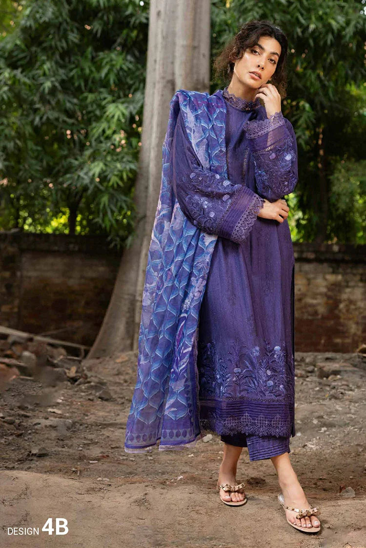 Picture of Sobia Nazir - Cambric and Karandi Fall Edit - Design 4B - Unstitched - Available at Raja Sahib