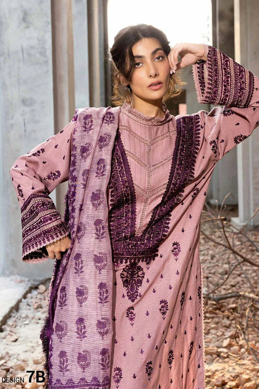 Picture of Sobia Nazir - Cambric and Karandi Fall Edit - Design 7B - Unstitched - Available at Raja Sahib