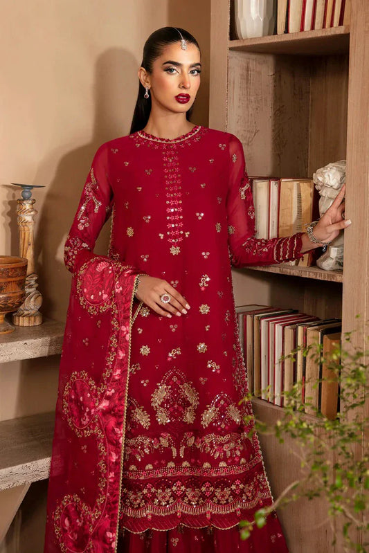 Picture of Xenia - Raahi Luxury Chiffon Collection - 04 Aurore - Unstitched - Available at Raja Sahib