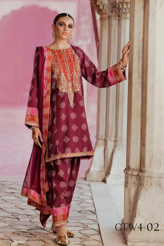 Picture of Charizma - Tabeer Chunri Silk Edition Vol 1 - CTW4-02 - Unstitched - Available at Raja Sahib