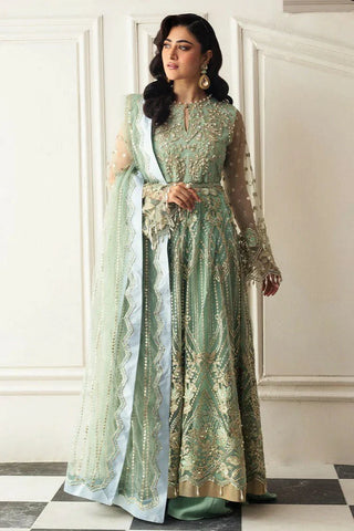 Picture of Mushq - Hemline Aura Debut Wedding Collection - 01 Pistachio - Unstitched - Available at Raja Sahib