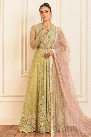 Picture of Mushq - Hemline Aura Debut Wedding Collection - 02 Wasabi - Unstitched - Available at Raja Sahib