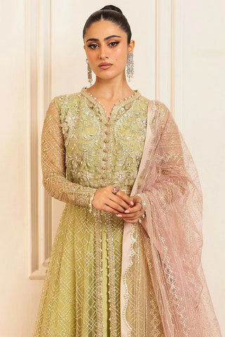 Picture of Mushq - Hemline Aura Debut Wedding Collection - 02 Wasabi - Unstitched - Available at Raja Sahib